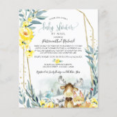 Woodland Baby Shower by Mail Einladung (Vorderseite)