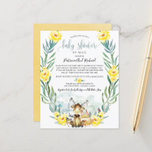 Woodland Baby Shower by Mail Einladung