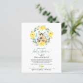 Woodland Baby Shower by Mail Einladung (Stehend Vorderseite)