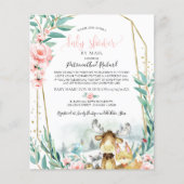 Woodland Baby Shower by Mail Einladung (Vorderseite)