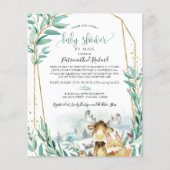 Woodland Baby Shower by Mail Einladung (Vorderseite)