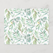 Woodland Baby Shower by Mail Einladung (Rückseite)