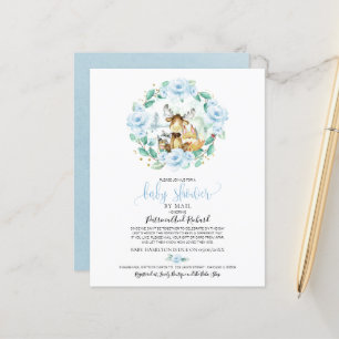 Woodland Baby Shower by Mail Einladung