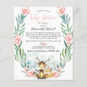Woodland Baby Shower by Mail Einladung (Vorderseite)