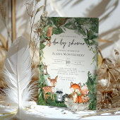 Woodland Baby Shower Einladung