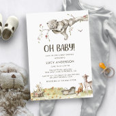 Woodland Baby Shower Einladung