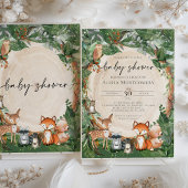 Woodland Baby Shower Einladung