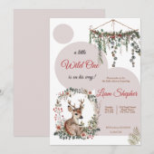 Woodland Baby Shower Einladung (Vorne/Hinten)