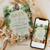 Woodland Baby Shower Einladung, Gender Neutral Wo Einladung