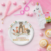 Woodland Baby Shower Forest Animes Pappteller (Party)
