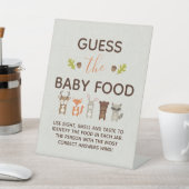 Woodland Baby Shower Game - raten Sie dem Baby Foo Sockelschild (In SItu)
