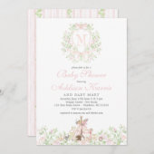 Woodland Baby shower invitation Einladung (Vorne/Hinten)