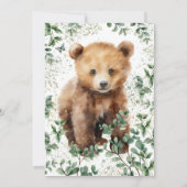 Woodland Baby Shower serries 01 Einladung (Rückseite)