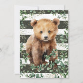 Woodland Baby Shower serries 02 Einladung (Rückseite)