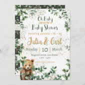 Woodland Baby Shower serries 02 Einladung (Vorne/Hinten)