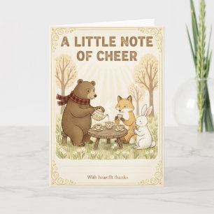 Woodland-Baby-Shower Unsere Herzen Sind Voll Wald Karte
