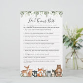 Woodland Baby Shower Vater kennt das beste Spiel (Stehend Vorderseite)