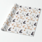 Woodland Baby Shower White Giftwrapping Paper Geschenkpapier (Ungerollt)