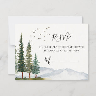 Woodland Baby Showkarte RSVP Karte
