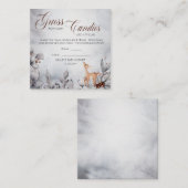 Woodland Baby Showköder im Jar Game Begleitkarte (Vorne/Hinten)