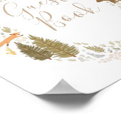 Woodland Baby Showroom Gästebuchsignatur Poster (Ecke)