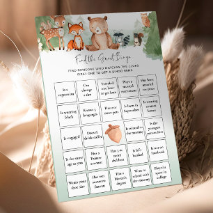 Woodland Baby Showspiel Finden Sie das Gästebuch
