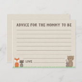 Woodland Babyduschberatung für die Mama Cards Postkarte (Vorne/Hinten)