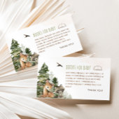 Woodland Babyduschbücher für Babyverpackungskarten Begleitkarte