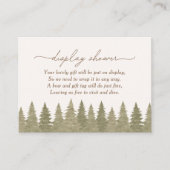 Woodland Babydusche Begleitkarte (Vorderseite)