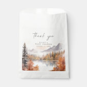 Woodland Babydusche begünstigen Taschen Rustikale Geschenktütchen (Vorderseite)