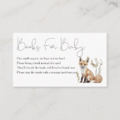 Woodland Babydusche Bücher für Baby Begleitkarte (Vorderseite)