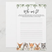 Woodland Babydusche, die ich spiele (Vorne/Hinten)