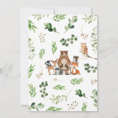 Woodland Babydusche Einladung (Rückseite)