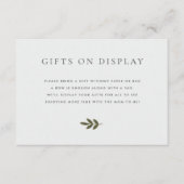 Woodland Babydusche Geschenke auf Grafikkarte Begleitkarte (Vorderseite)