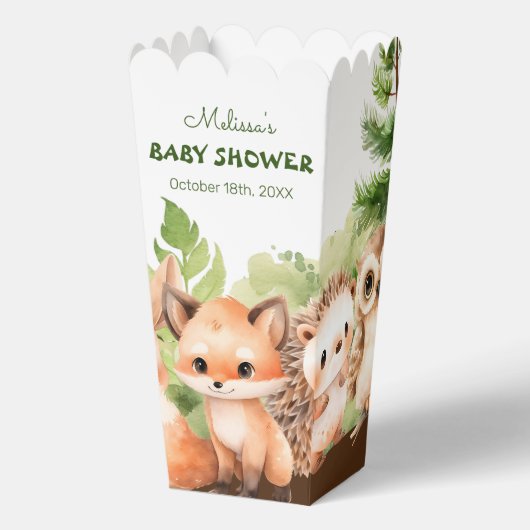 Woodland Babydusche Geschenkschachtel (Vorderseite)