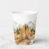 Woodland Babydusche Papier Cup Rustikaler Wald Jun Pappbecher (Rechts)