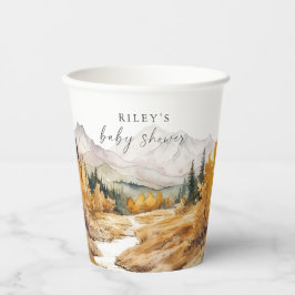 Woodland Babydusche Papier Cup Rustikaler Wald Jun Pappbecher