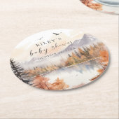 Woodland Babydusche Papier Untersetzer Fall Forest (Angewinkelt)