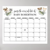 Woodland Babydusche Ratschläge zur Fälligkeit Term Poster (Vorne)