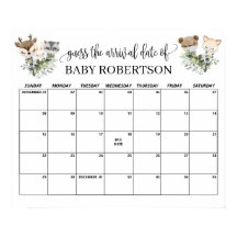 Woodland Babydusche Ratschläge zur Fälligkeit Term