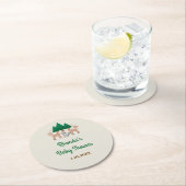 Woodland Babydusche Runder Pappuntersetzer (Vor Ort)