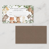 Woodland Babydusche schätzt wie viele Kanadier Begleitkarte (Vorne/Hinten)