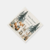 Woodland Babydusche Serviette (Ecke)