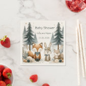 Woodland Babydusche Serviette (Beispiel)