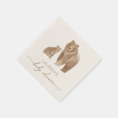 Woodland Babydusche Serviette (Ecke)