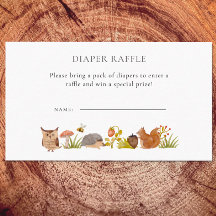 Woodland Babydusche Wasserfarben Windelwindeln