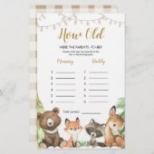 Woodland Babydusche wie alt waren die Eltern (Vorne/Hinten)