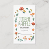 Woodland Babydusche Windelwindeln Begleitkarte (Vorderseite)