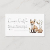 Woodland Babydusche Windelwindeln Begleitkarte (Vorderseite)