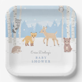 Woodland Babydusche | Winterwald Pappteller